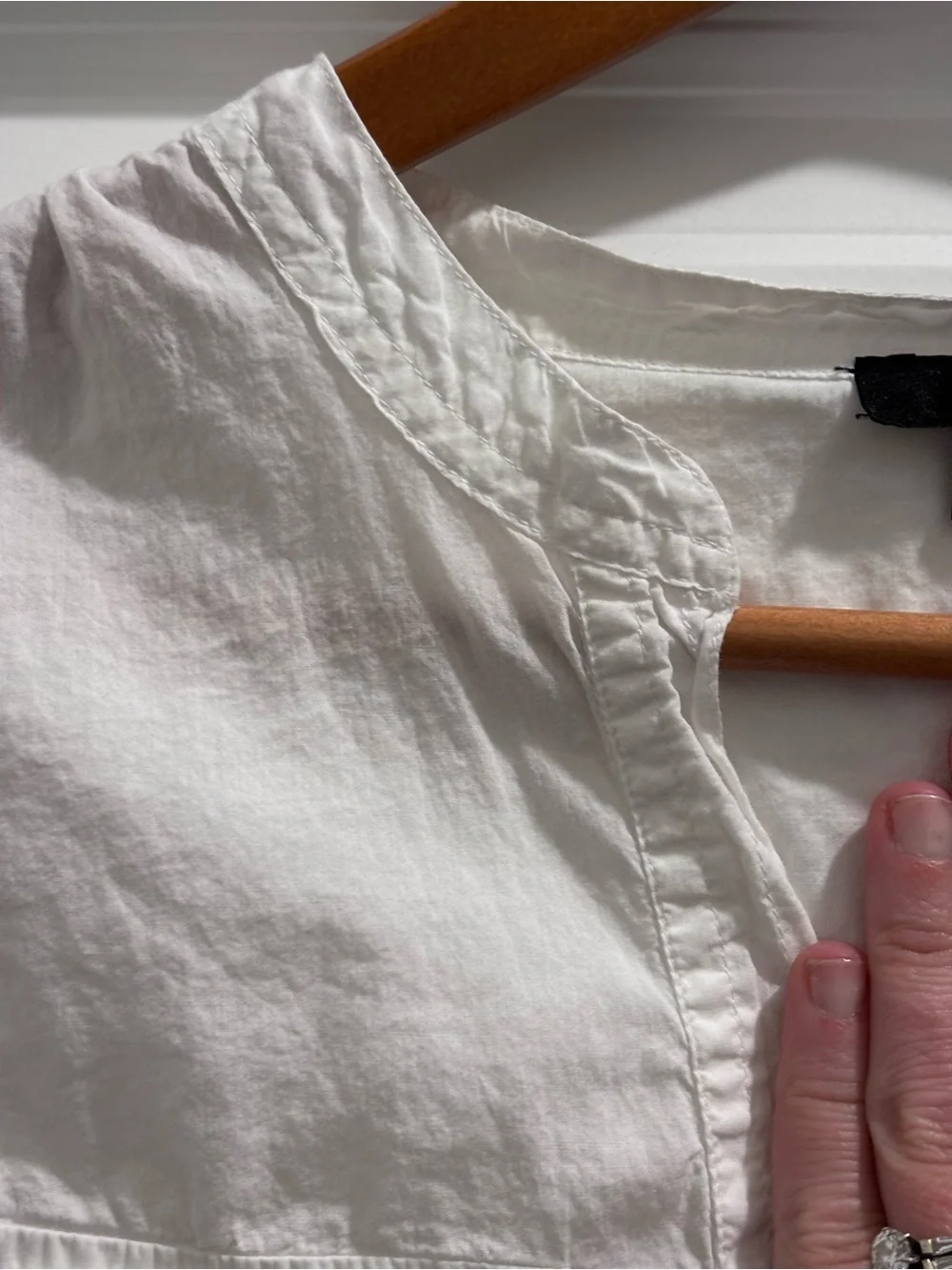 J. Crew White Long-Sleeve Button Down Shirt